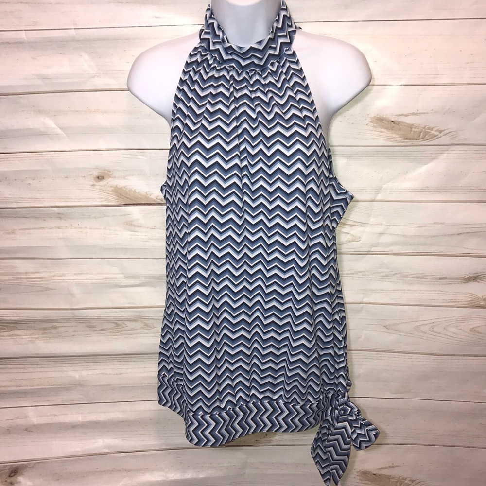 NEW! Michael Kors Halter Chevron Top-Size L